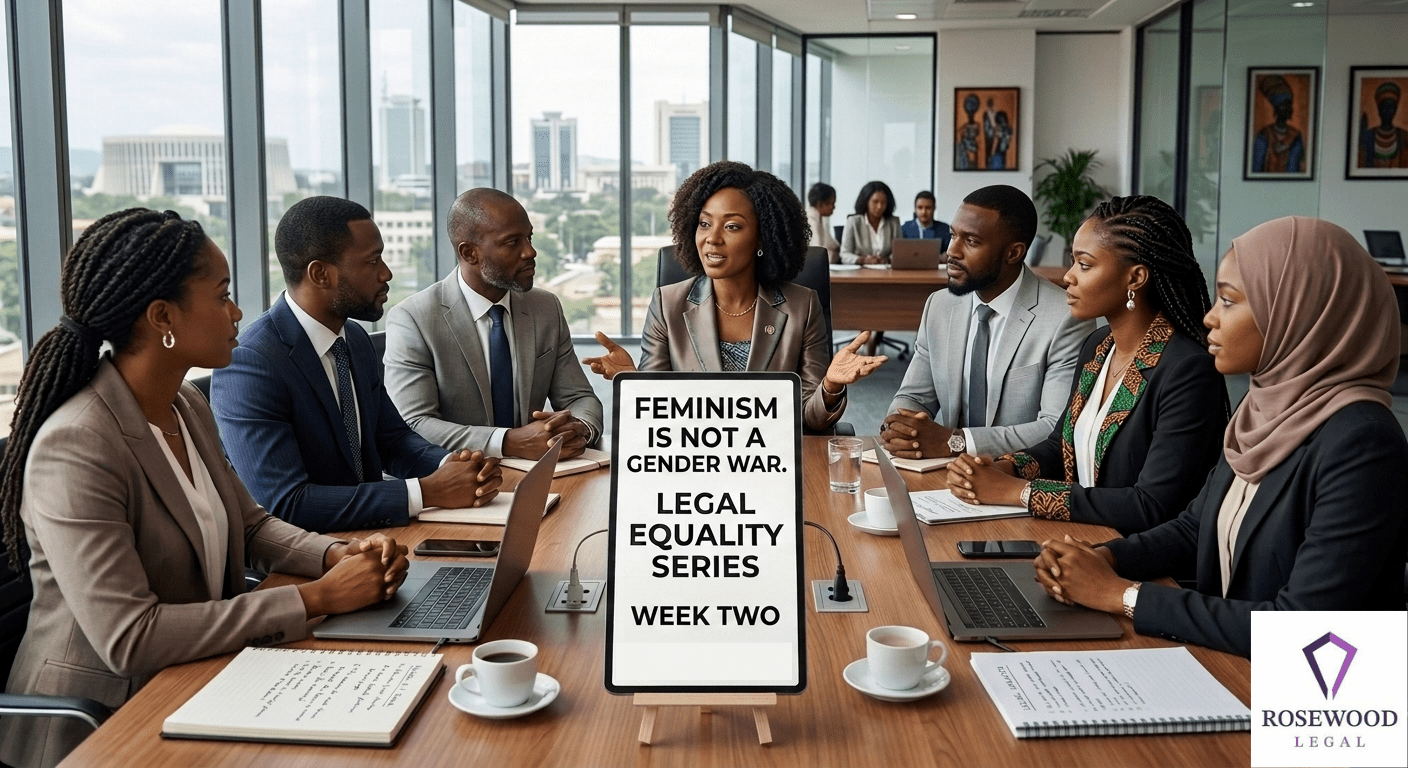 LEGAL EQUALITY SERIES (WEEK TWO): FEMINISM IS NOT A GENDER WAR